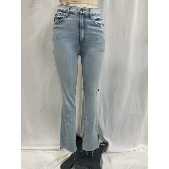 Favorite Daughter 'Valentina' Blue Super High Rise Tower Denim Jean Size 27 - Picture 2 of 5